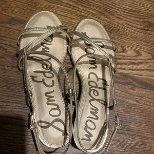 Sam Edelman Gold Sandals